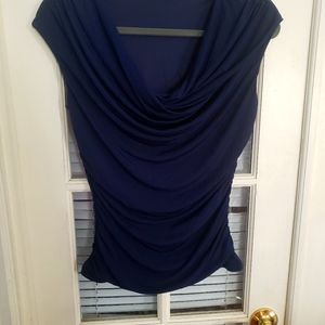 Navy blue dress top